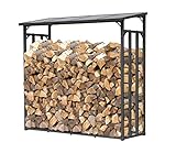 QUICK STAR Metall Kaminholzregal Anthrazit XXL 185 x 70 x 185 cm Garten Kaminholzunterstand 2,3 m³...